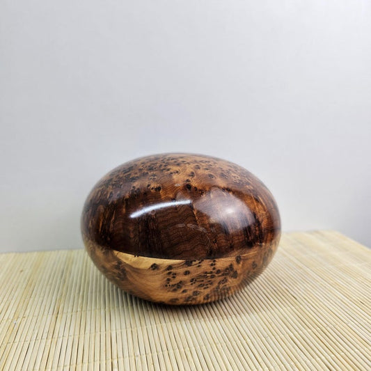 Thuya wood ball box