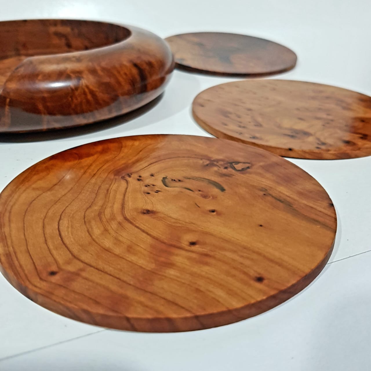 Wooden saucer