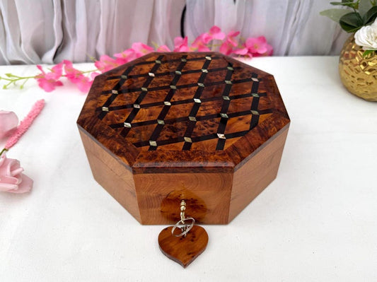 Octagonal Handmade jewellery box